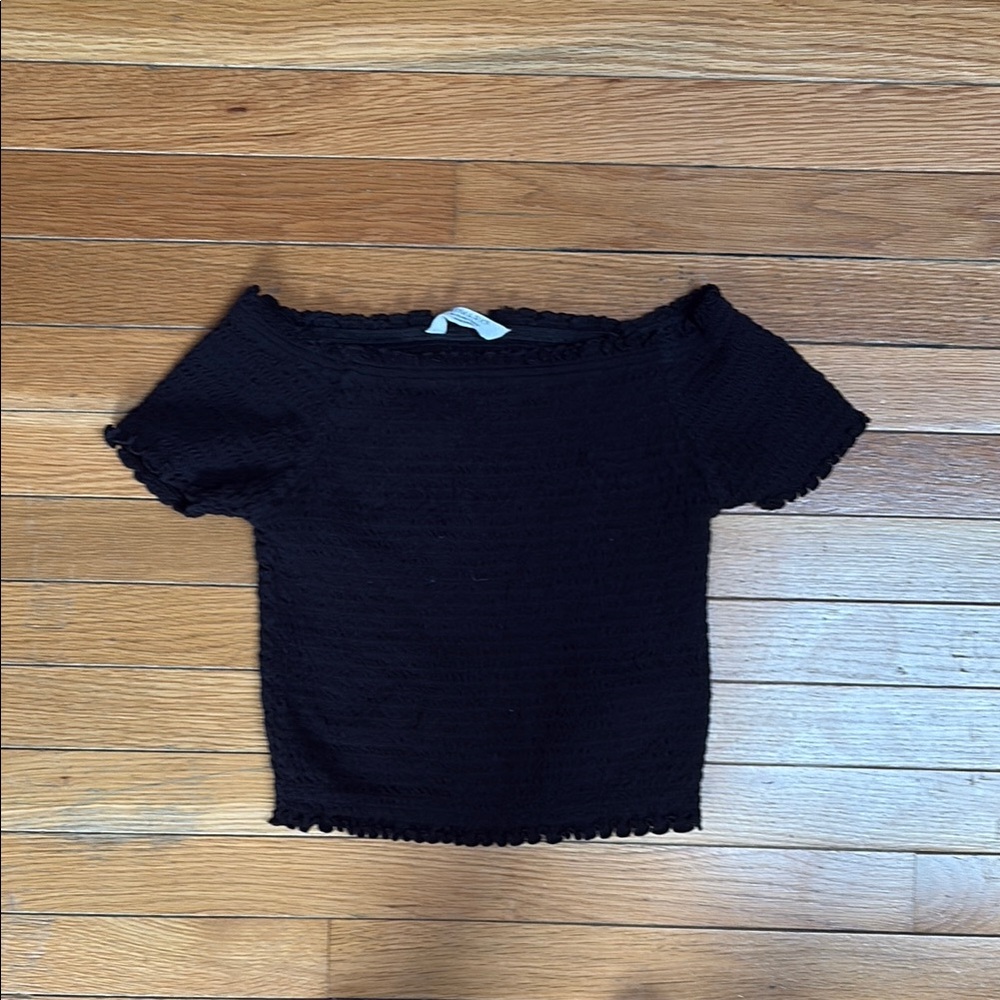 Black Off-Shoulder Top